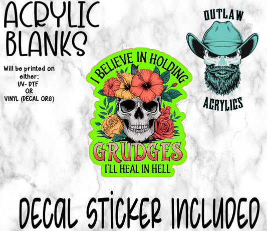 Holding Grudges Acrylic & Decal Set