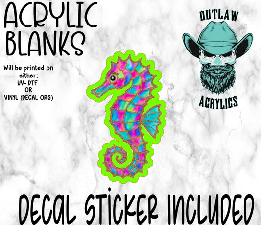 Seahorse Acrylic & Decal Set