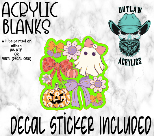 Girly Halloween Acrylic & Decal Set