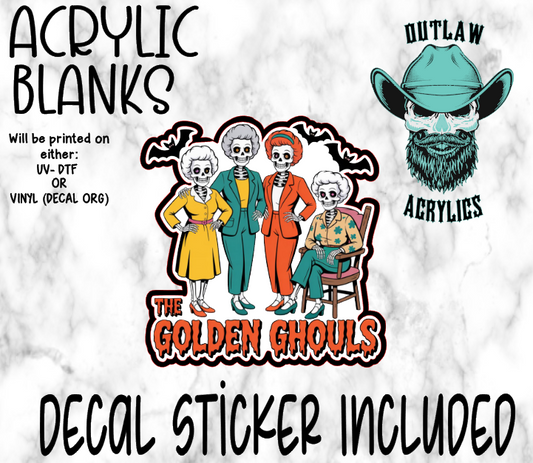 Golden Ghouls Acrylic & Decal Set