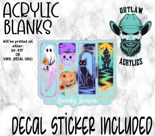 Spooky Season Acrylic & Decal Set