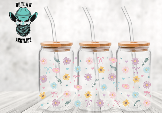 Daisy Bows Colorful Wrap
