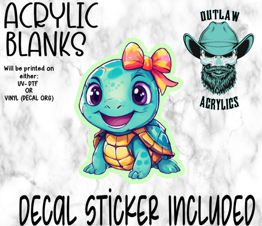 Happy Turtle Acrylic & Decal Set