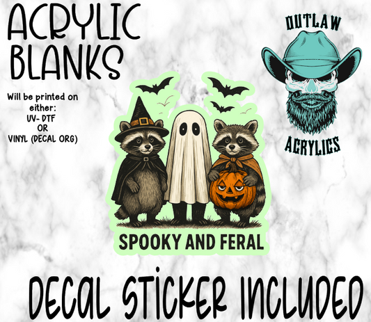 Spooky & Feral Acrylic & Decal Set