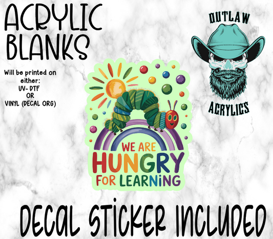 Hungry Learning Acrylic & Decal Set