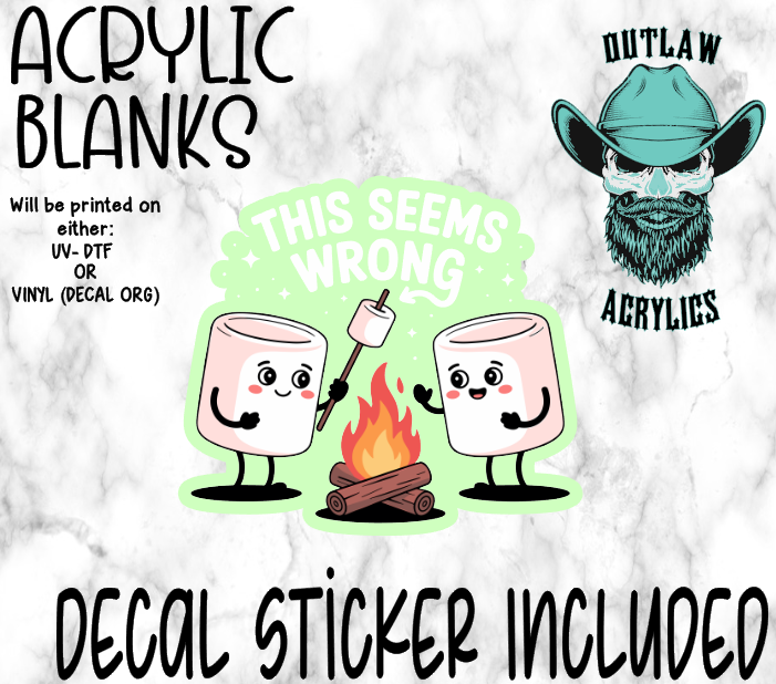 Double Roasted Acrylic & Decal Set
