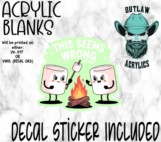 Double Roasted Acrylic & Decal Set