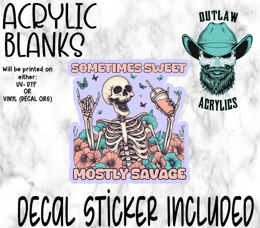 Mostly Savage Acrylic & Decal Set