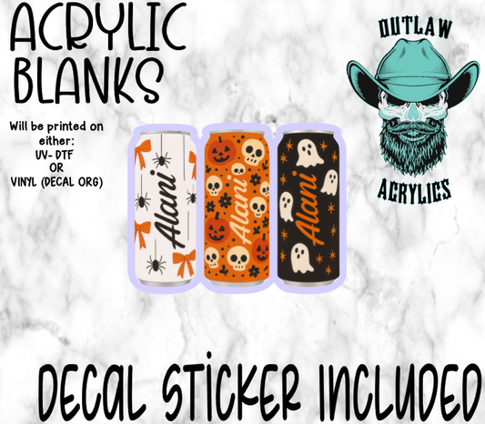 Halloween Ghost A Drinks Acrylic & Decal Set