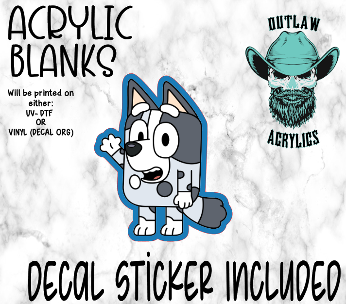 Hey Muffin Acrylic & Decal Set