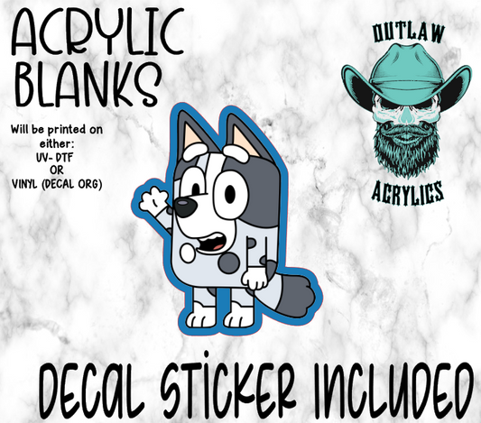 Hey Muffin Acrylic & Decal Set