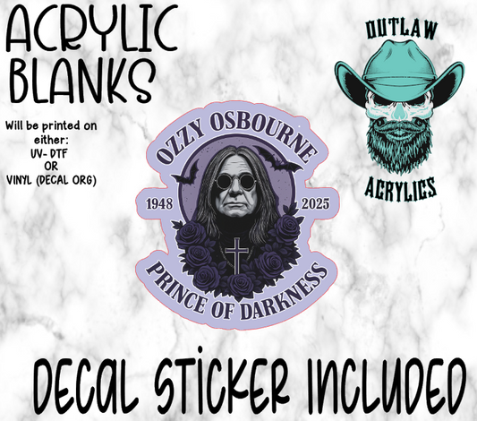 Prince Of Darkness Acrylic & Decal Set