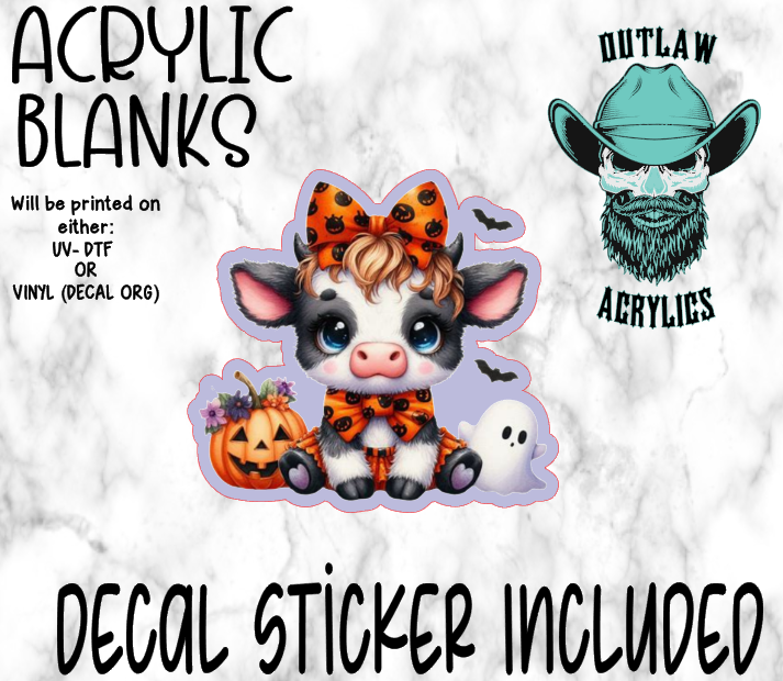 Highland Halloween A Acrylic & Decal Set