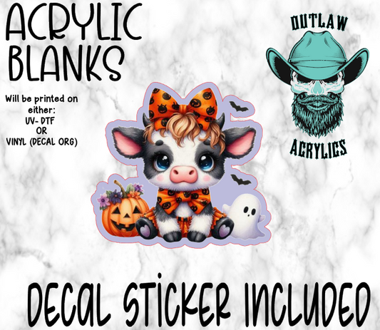 Highland Halloween A Acrylic & Decal Set