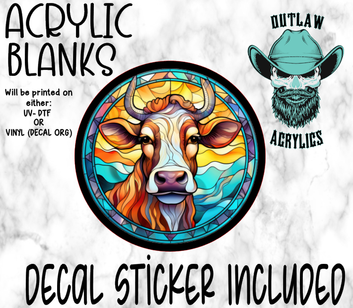 Highland Stained Glass Acrylic & Decal Set