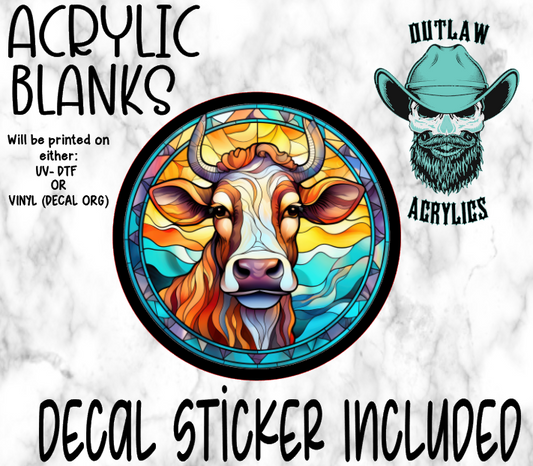 Highland Stained Glass Acrylic & Decal Set