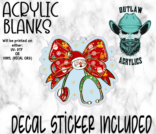 Santa Scope Acrylic & Decal Set
