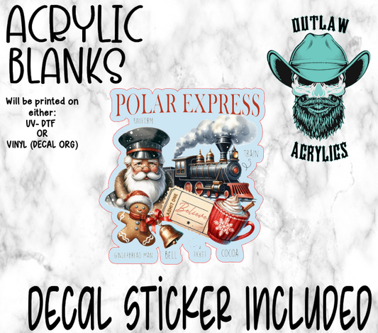 Golden Ticket Acrylic & Decal Set