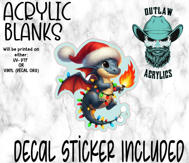 Festive Dragon Acrylic & Decal Set