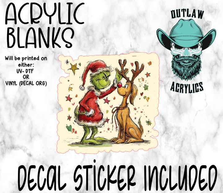 Green Guy & Max Acrylic & Decal Set