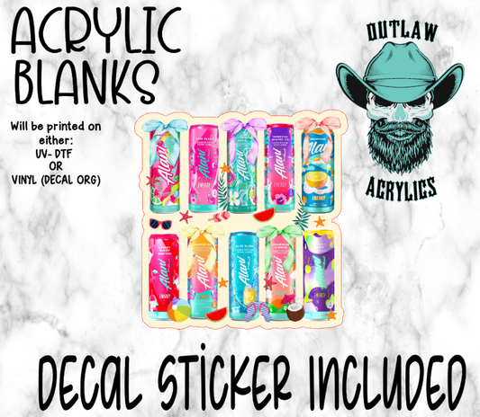 A Drinks Acrylic & Decal Set