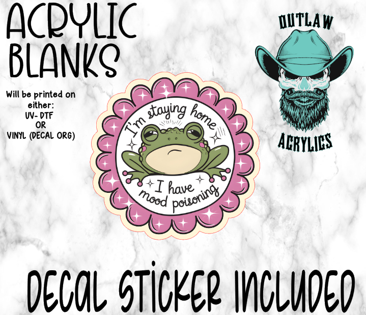 Mood Poisoning Acrylic & Decal Set