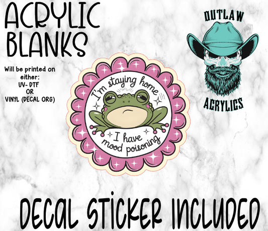 Mood Poisoning Acrylic & Decal Set