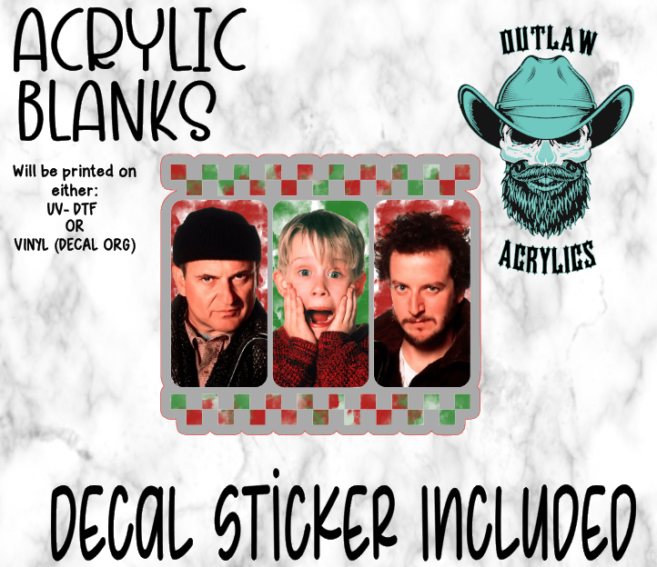 The Wet Bandits Acrylic & Decal Set