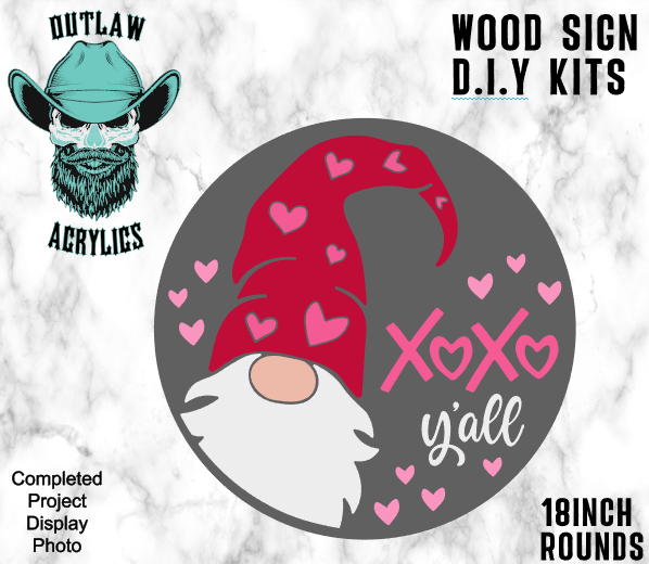 XOXO Y'ALL Wood Door Sign Kit