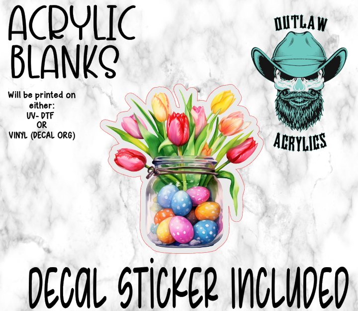 Egg Tulips Acrylic & Decal Set