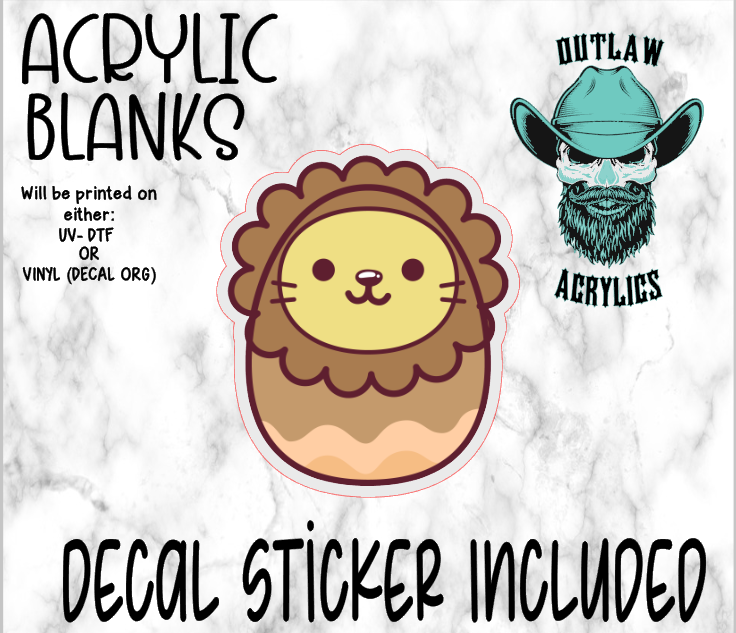 Lion Egg Acrylic & Decal Set