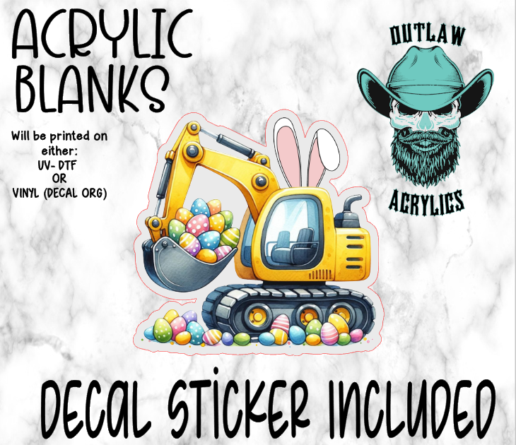 Eggscavator Acrylic & Decal Set