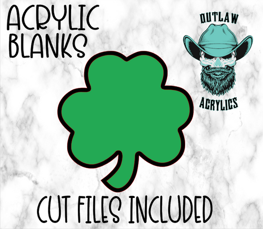 4 Leaf Clover Badge Reel Acrylic