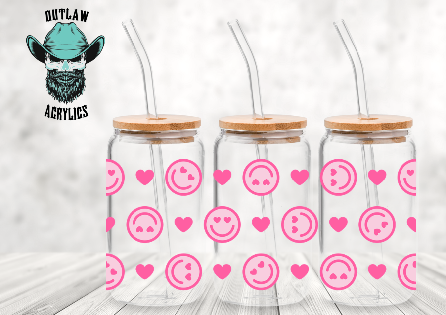 Heart Emoji Glass wrap