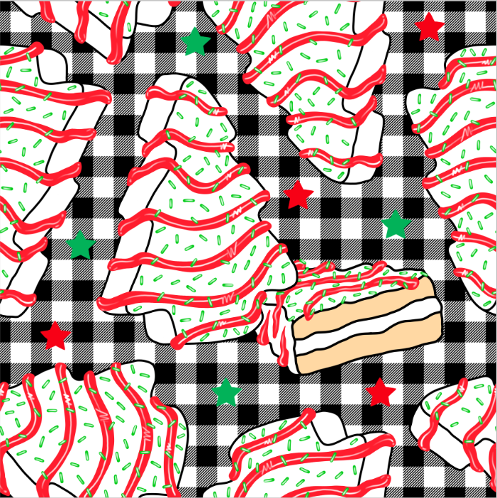 Checkered Tree Cake Vinyl