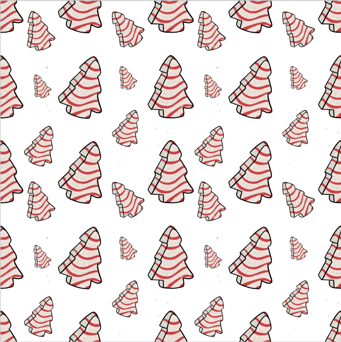 Christmas Mini Tree Cake Vinyl