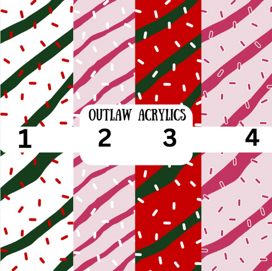 Christmas Tree Cake Sprinkles Vinyl