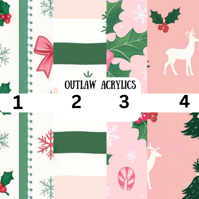 Doodle Sweet Pink Christmas Vinyl