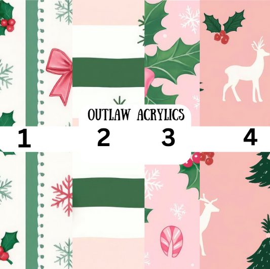 Doodle Sweet Pink Christmas Vinyl