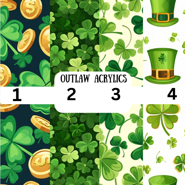 St. Patrick's Clover & Coins Vinyl