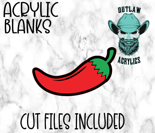 Jalapeno Badge Reel Acrylic