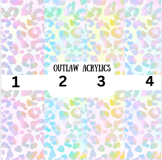 Leopard Tie Dye Vinyl