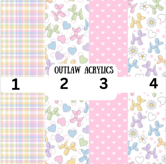 Pastel Balloon Dog Vinyl