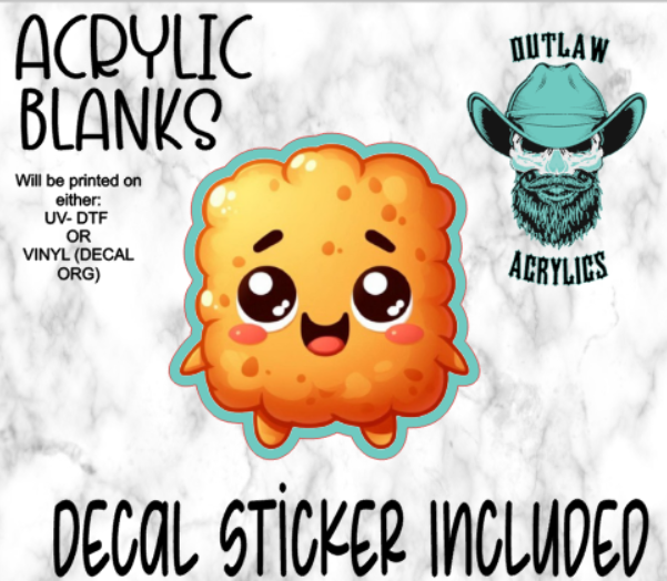 Happy Nugget Acrylic & Decal Set