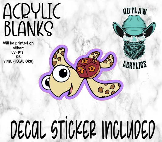 Totally Dude Acrylic & Decal Set