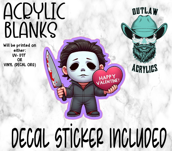 Valentine Michael Acrylic & Decal Set