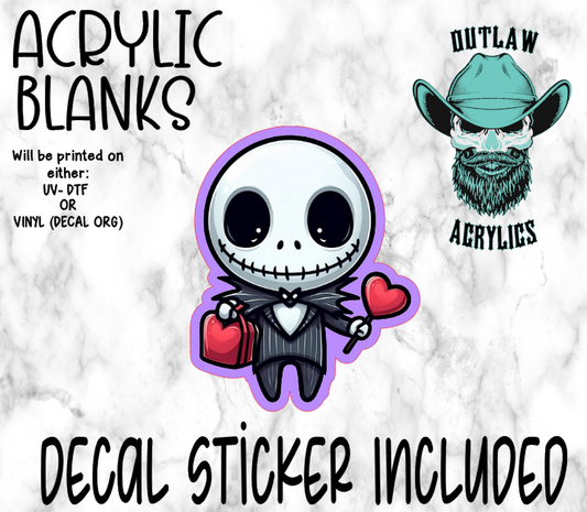 Valentine Jack Acrylic & Decal Set