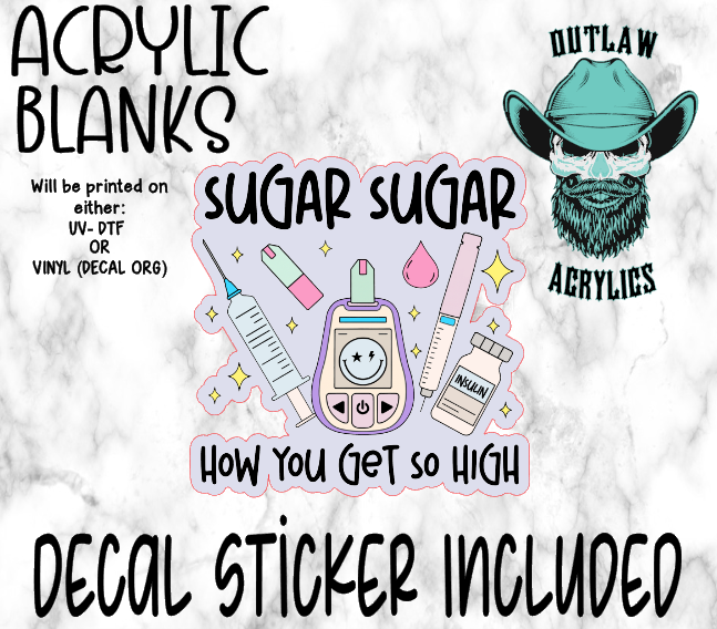 Sugar Sugar Acrylic & Decal Set