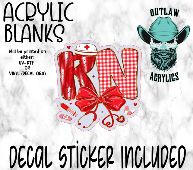 Valentine RN Acrylic & Decal Set