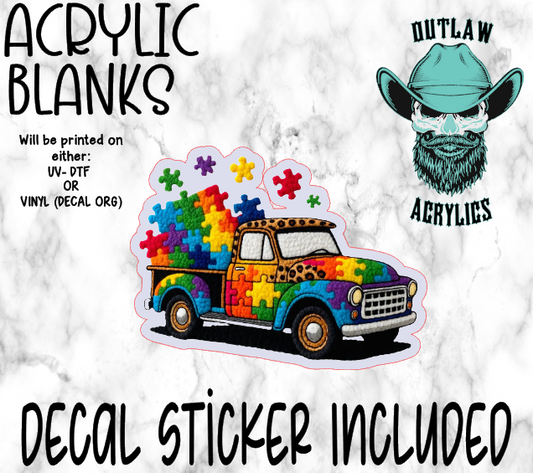 Autizz Truck Acrylic & Decal Set